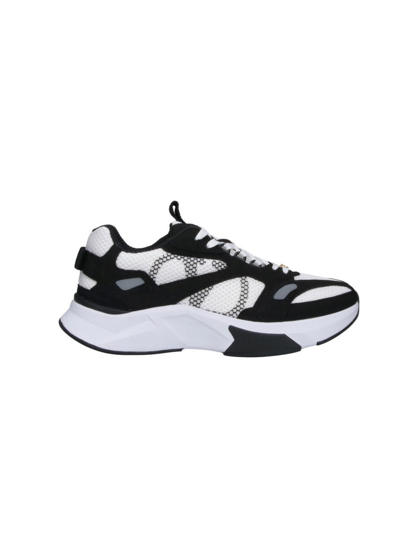 Valentino Garavani Dynamic Pattern Sneakers With Sculpted Sole