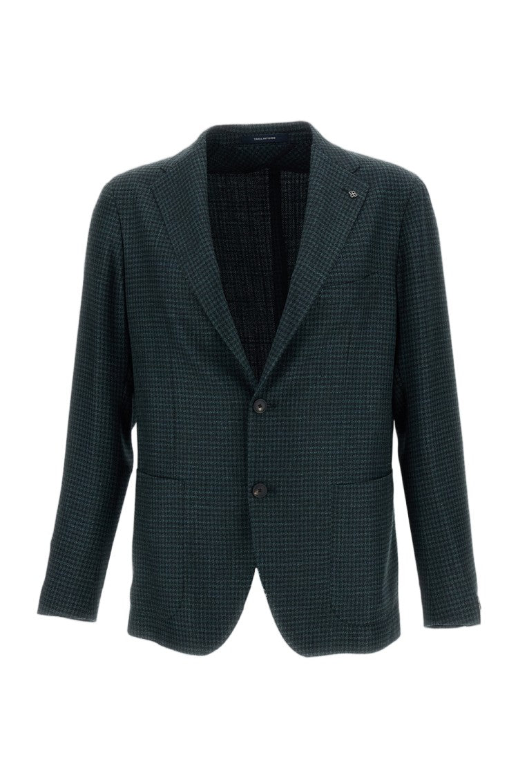Tagliatore Monte Carlo Houndstooth Wool-Blend Blazer