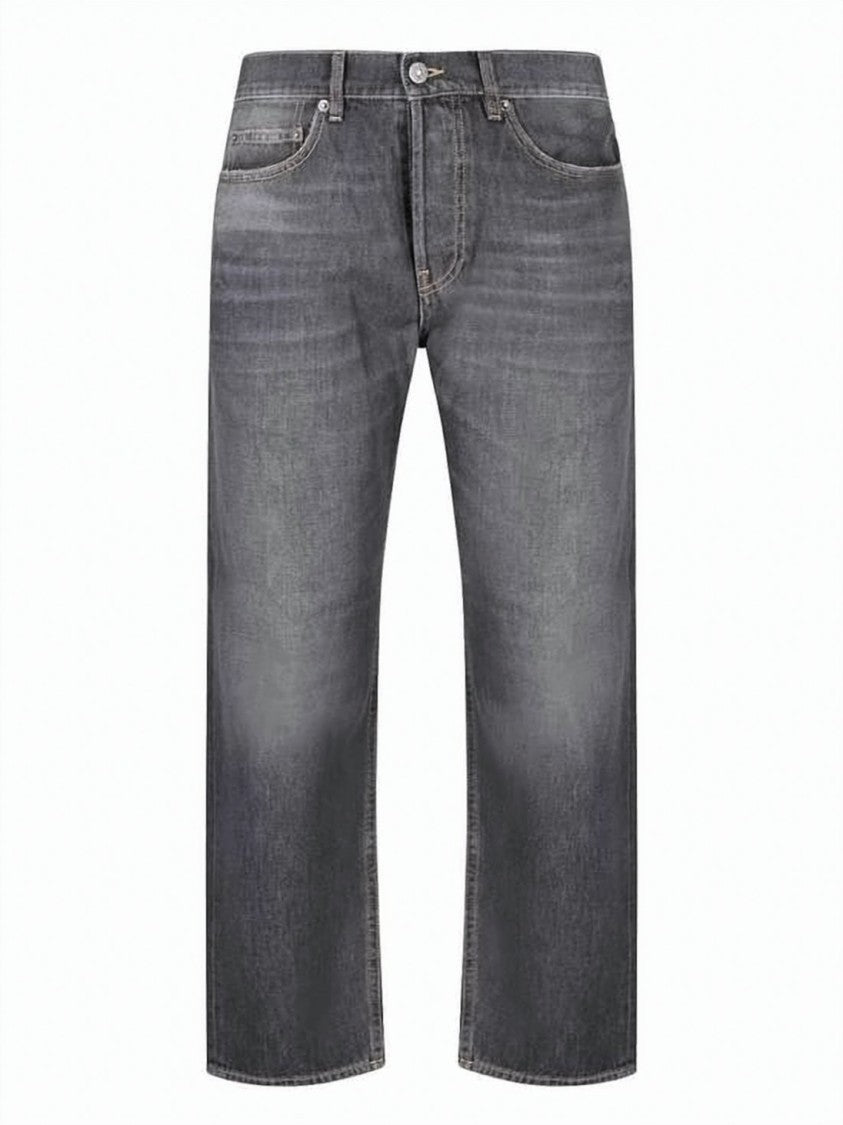 Golden Goose Relaxed Fit Denim Pants With Faded Grey Wash