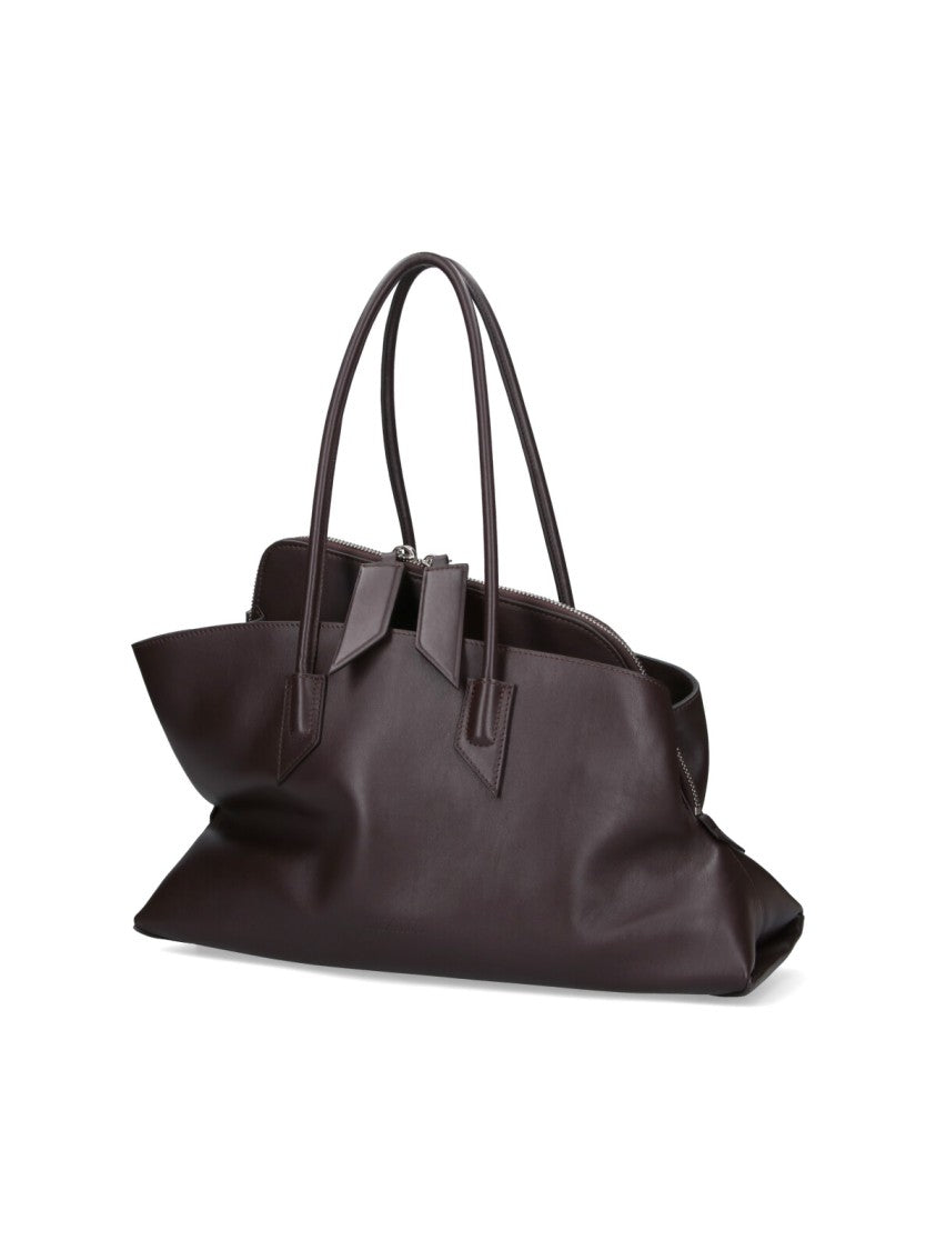 The Attico "La Passeggiata" Medium Shoulder Bag – Brown