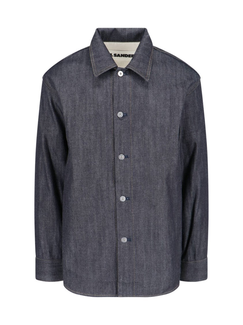 Jil Sander Denim Overshirt Jacket – Blue
