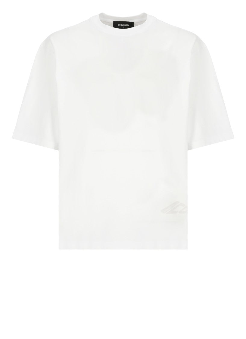 Dsquared2 White Loose Fit Tee T-Shirt