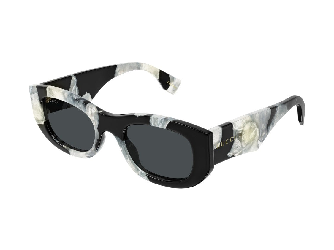 Gucci Gg1627s Marbled Acetate Oversized Square Sunglasses
