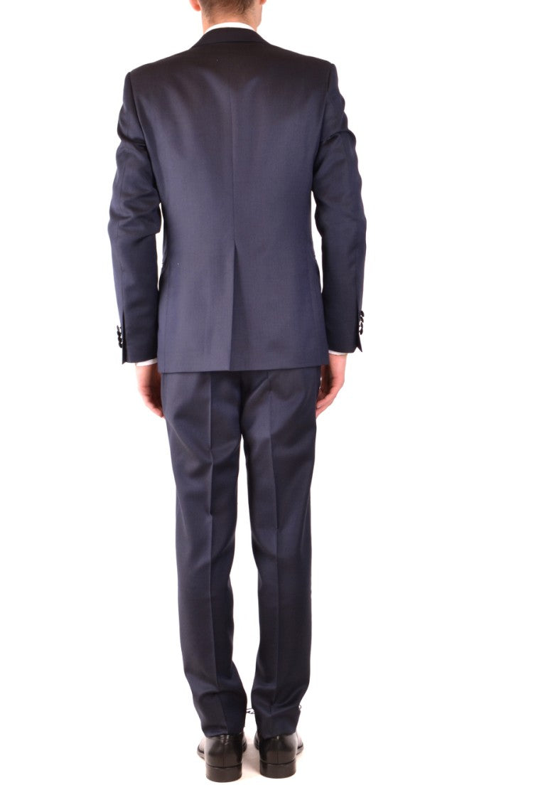 Lardini Tailored Blue Blazer With Notch Lapels