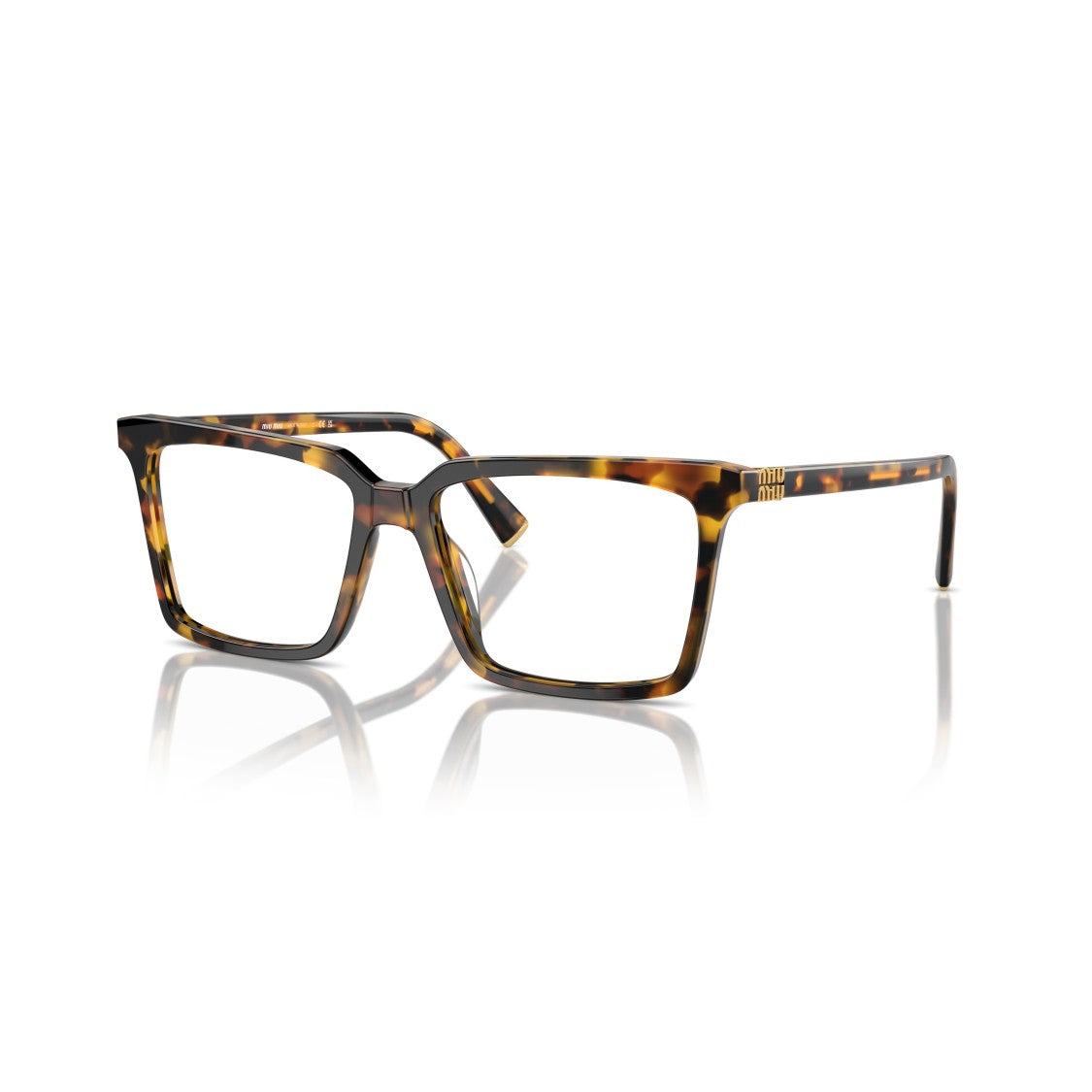 Miu Miu 0Mu 08Xv Oversized Tortoiseshell Acetate Eyeglasses