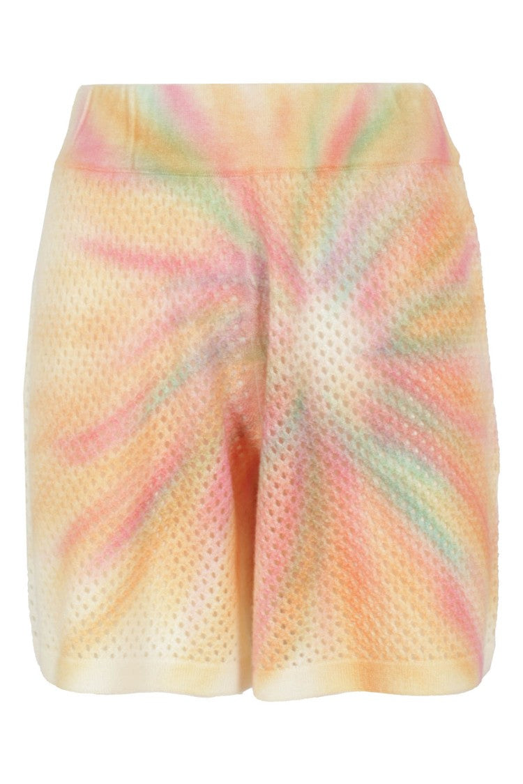 Canessa Handmade Cashmere Kai Shorts With Unique Perforated Knit