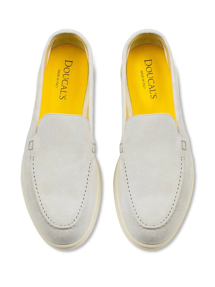 Doucal's Almond Toe Suede Loafers