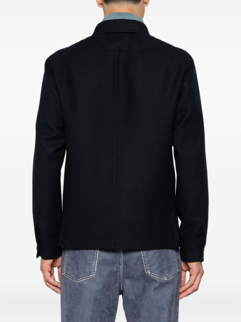 Tom Ford Structured Navy Jacket With Soft Wool