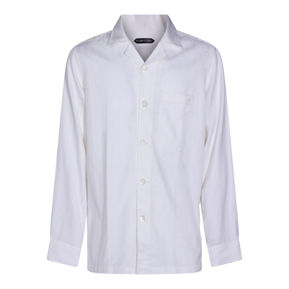 Tom Ford Classic Beige Button-Down Shirt With Tailored Fit