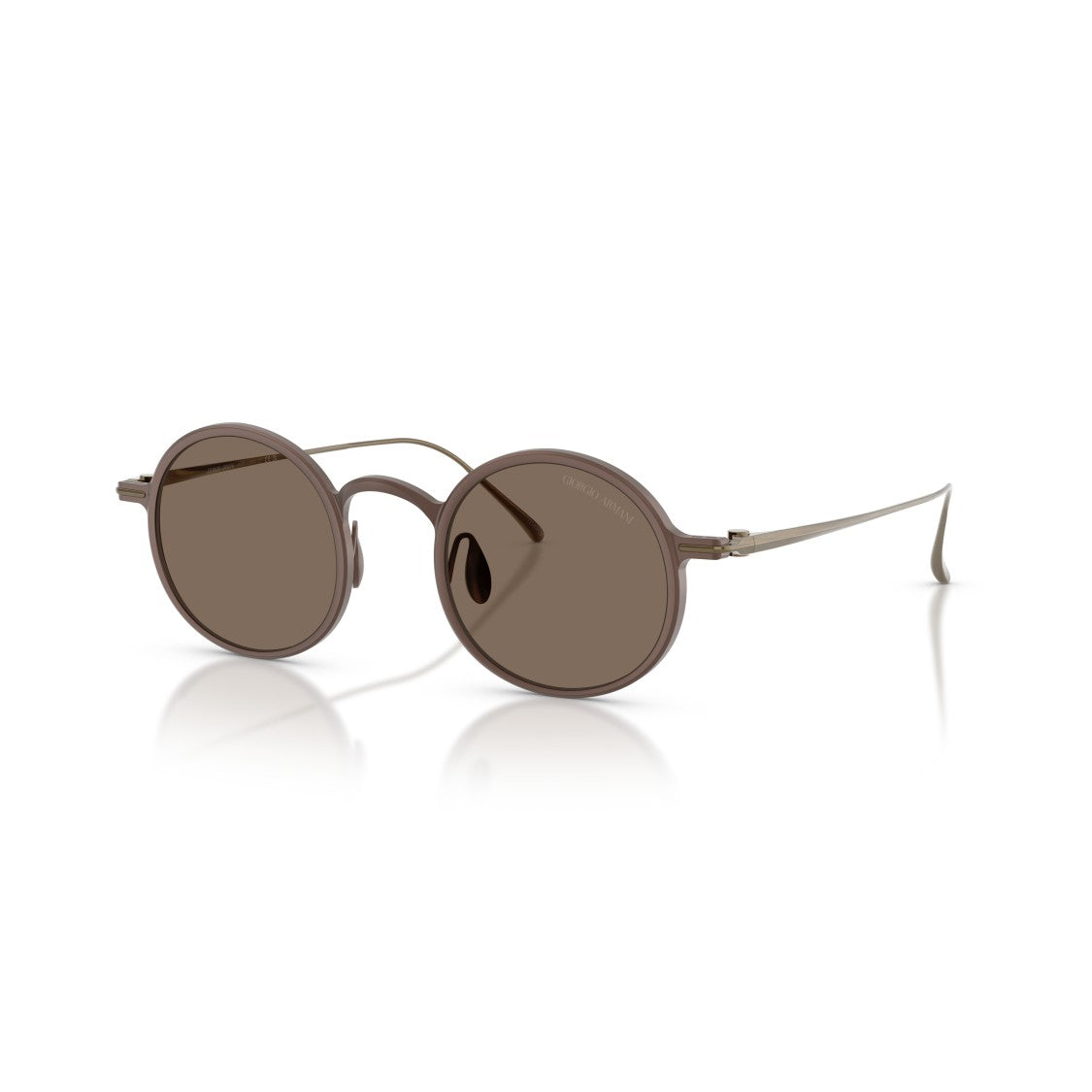 Giorgio Armani 0Ar6173t Round Titanium Sunglasses With Tinted Lenses