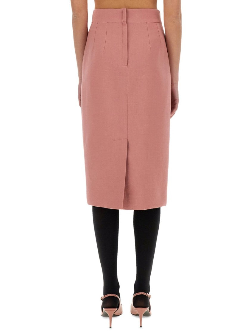 Dolce & Gabbana Dg Logo Longuette Pencil Skirt
