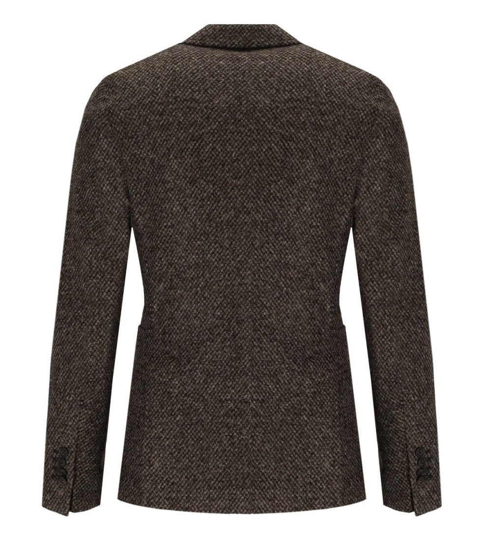Manuel Ritz Brown Single Breasted Jacket