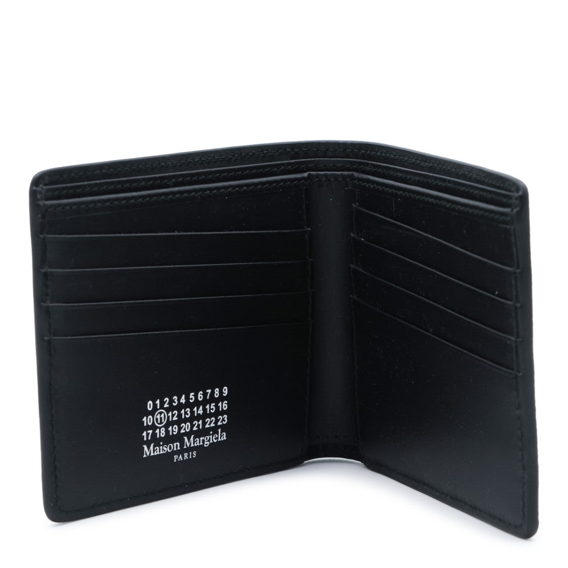 Maison Margiela Black Grained Leather Wallet