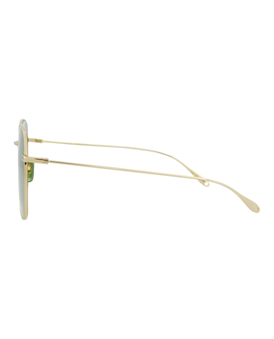 Gucci Square-Frame Metal Sunglasses With Adjustable Nose Pads