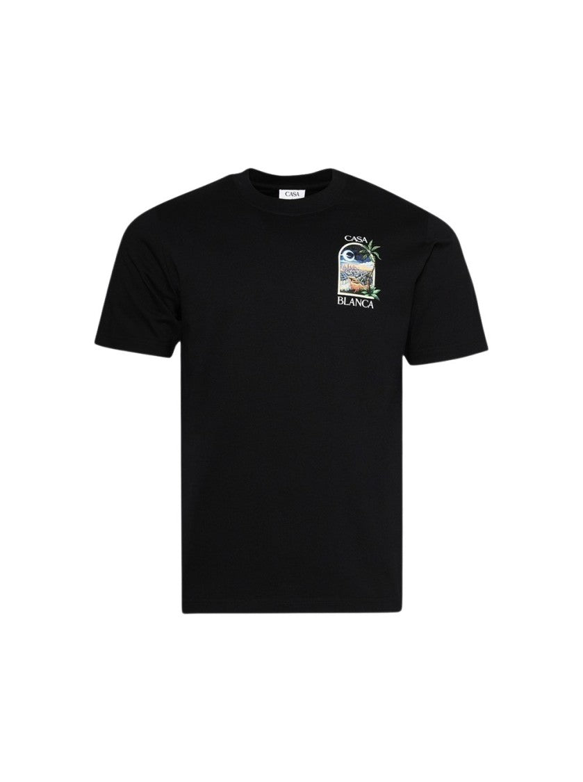 Casablanca La Night Printed Tee Black