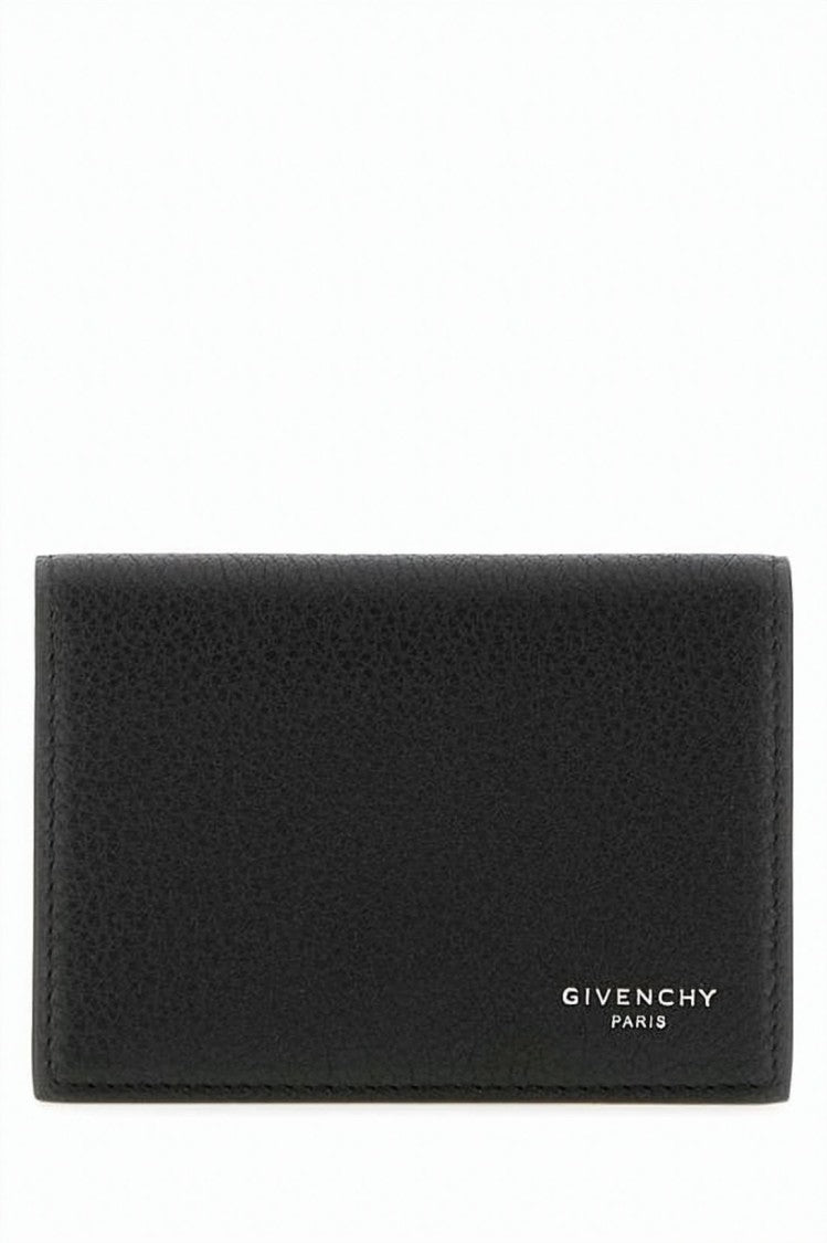 Givenchy Textured Calfskin Cardholder With Metallic Logo Detail