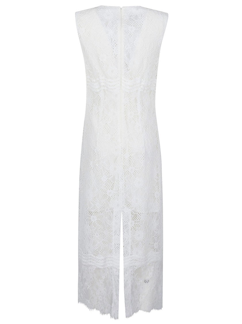 Pinko Audrey Scalloped Lace Midi Dress