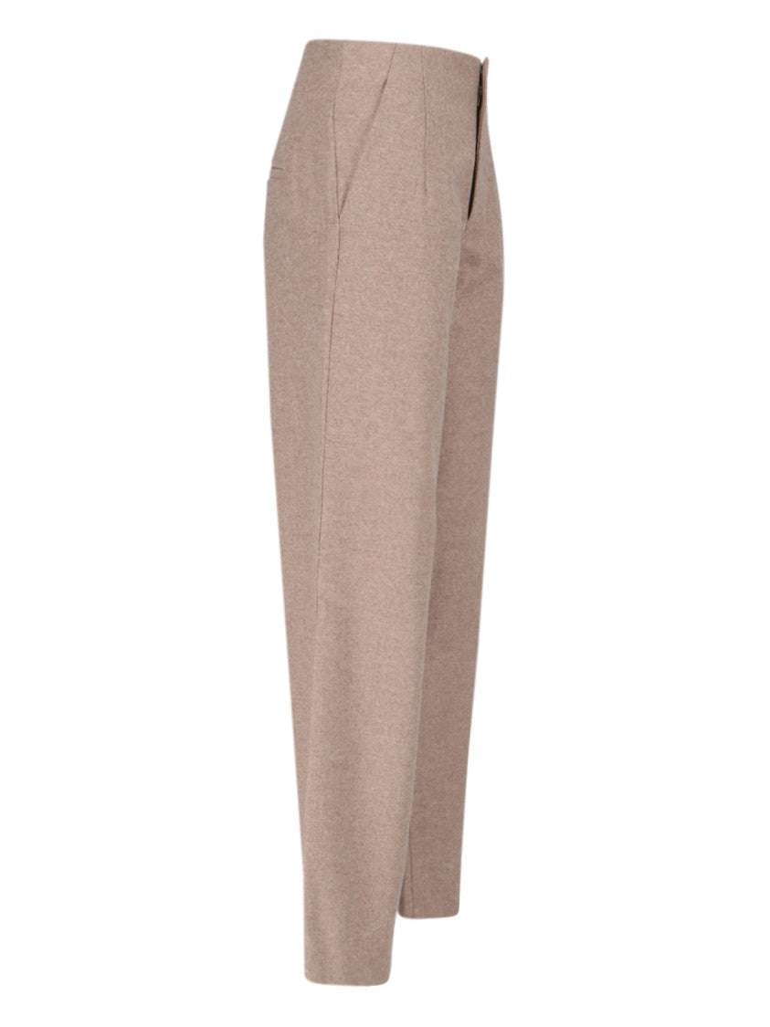 Niccolò Pasqualetti "Tegola" Palazzo Trousers In Beige