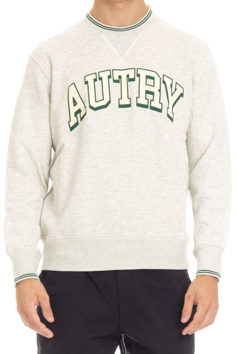 Autry Cotton Crewneck Sweatshirt With Logo