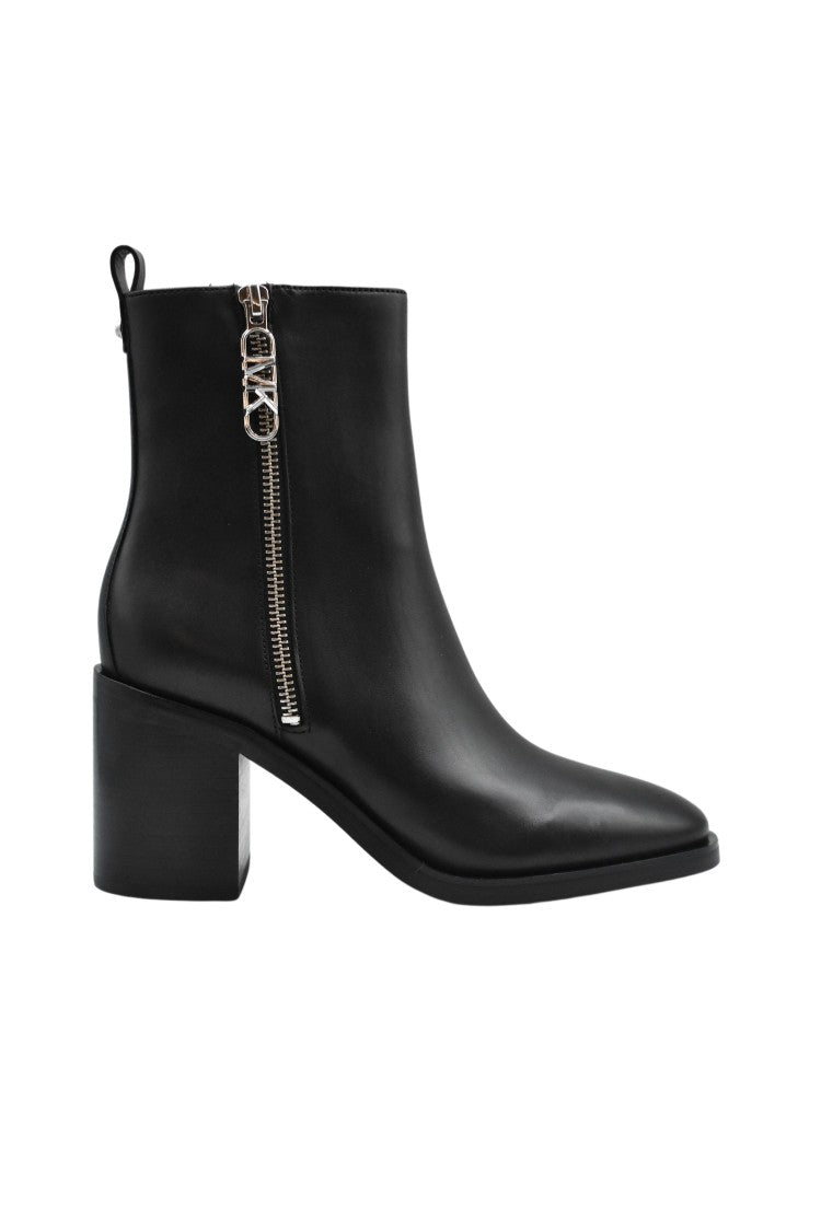 Michael Kors Laced Ankle Boots With Zipper Detail And Stiletto Heel