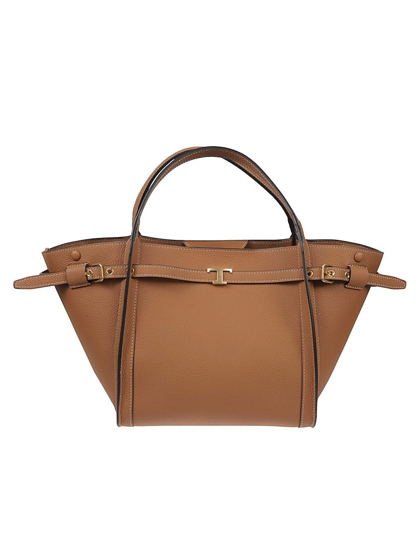 Tod's Small Tim Trapezoidal Calf Leather Tote Bag