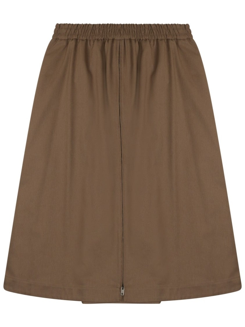 Golden Goose Midi Skirt With Front Zipper