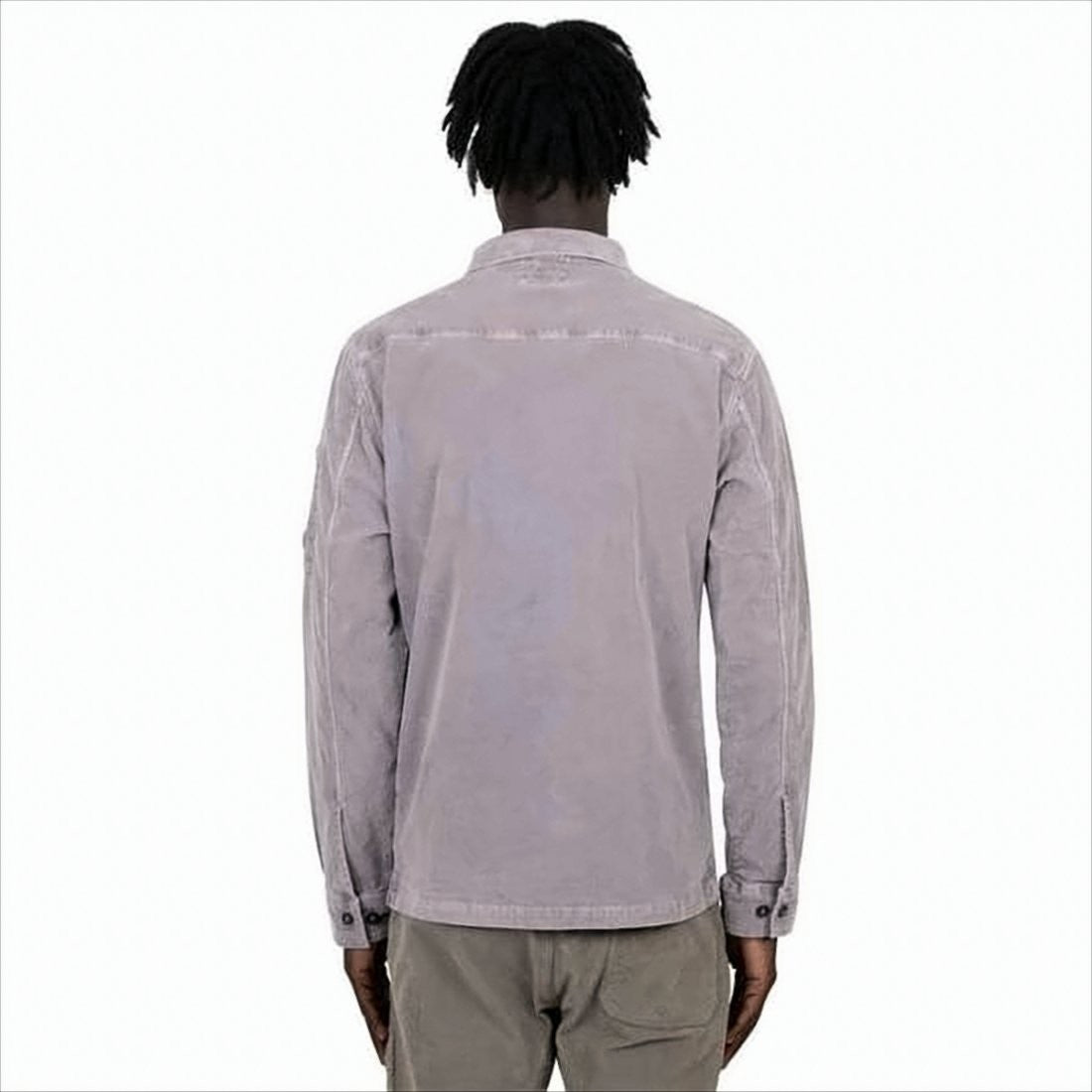 C.P. Company Soft Corduroy Jacket With Button-Up Front And Flap Pocket