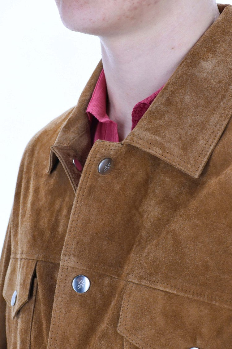 Eleventy Artisanal Trucker Suede Jacket