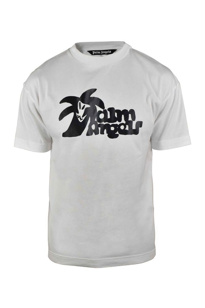 Palm Angels Palm Angels Logo Print Cotton T-Shirt