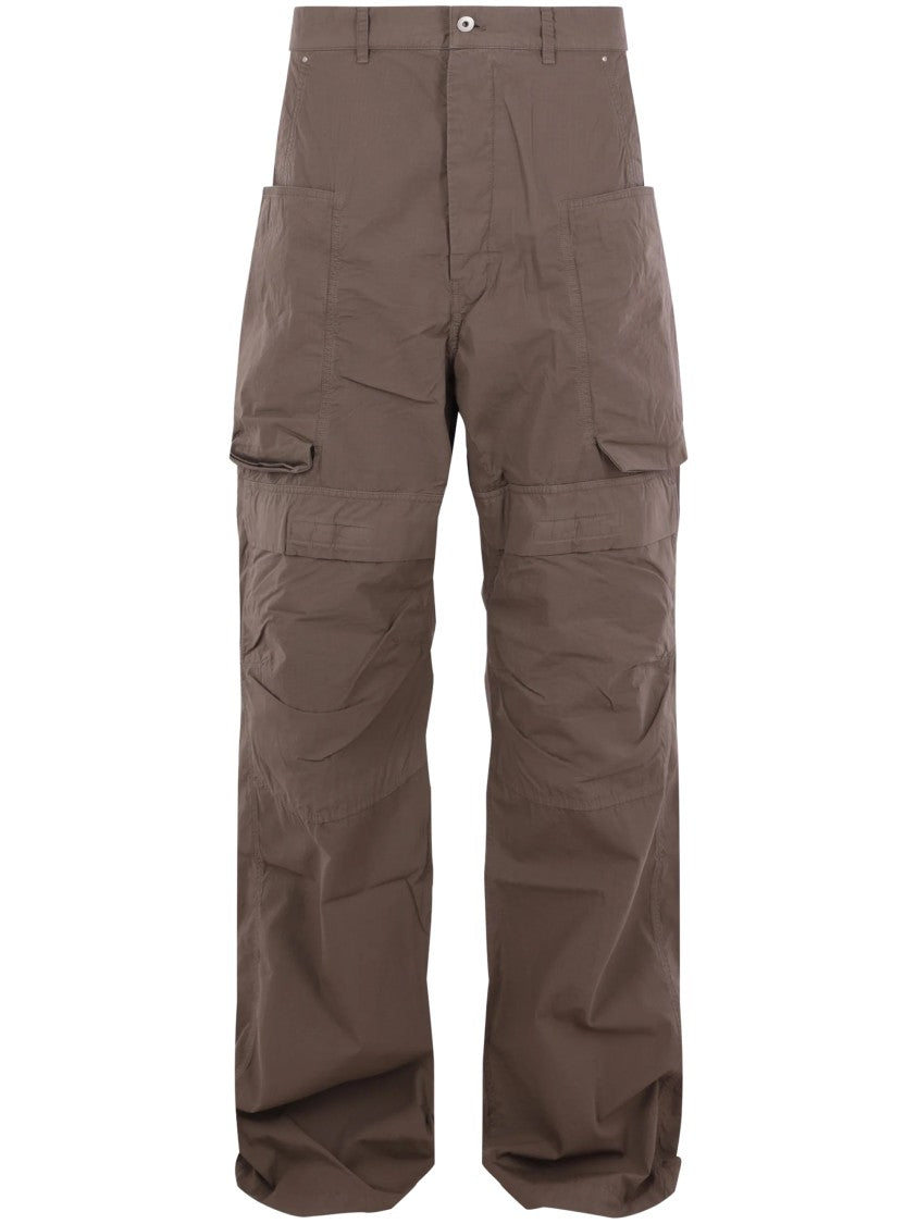 Drkshdw By Rick Owens Stefan Multi-Pocket Cotton Cargo Pants