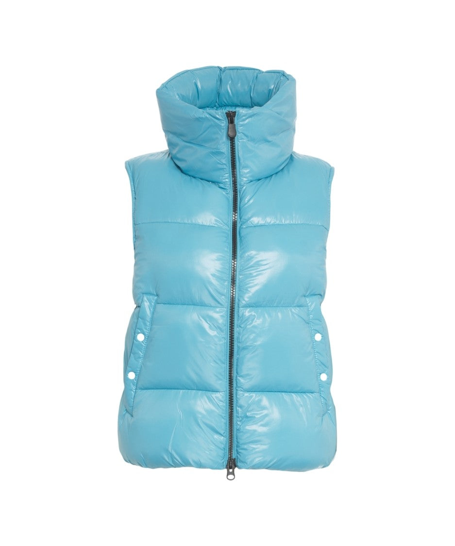 Save The Duck Plumtech-Insulated High-Collar Puffer Gilet