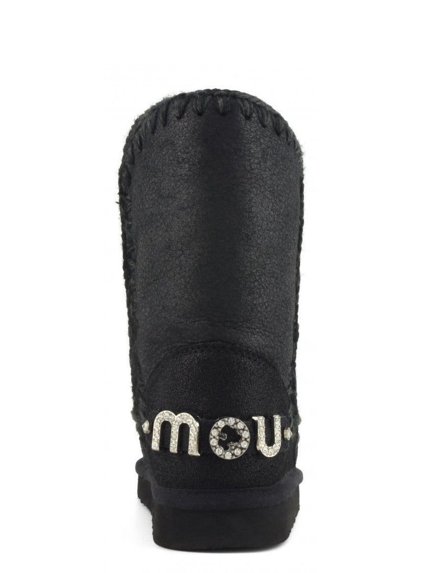 Mou Eskimo 24 Rhinestones Logo Boots