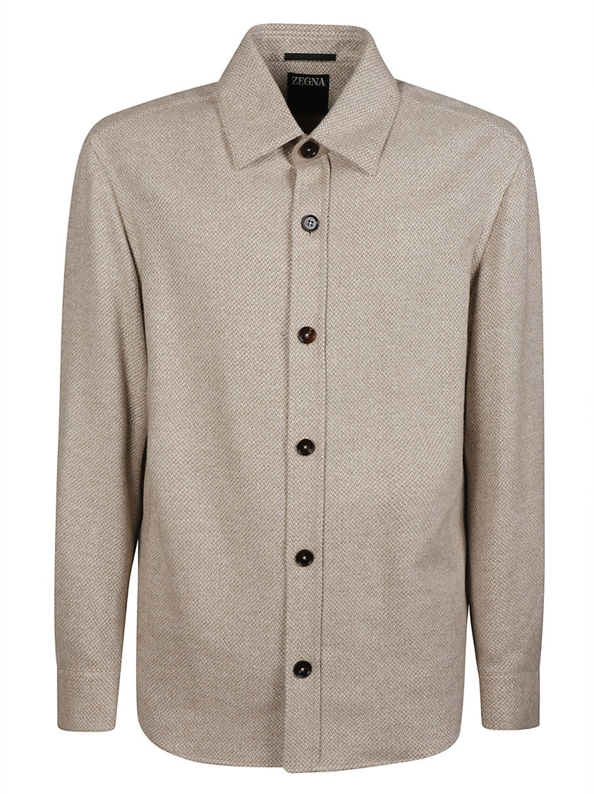 Zegna Donegal Cashmere Silk Oversirt