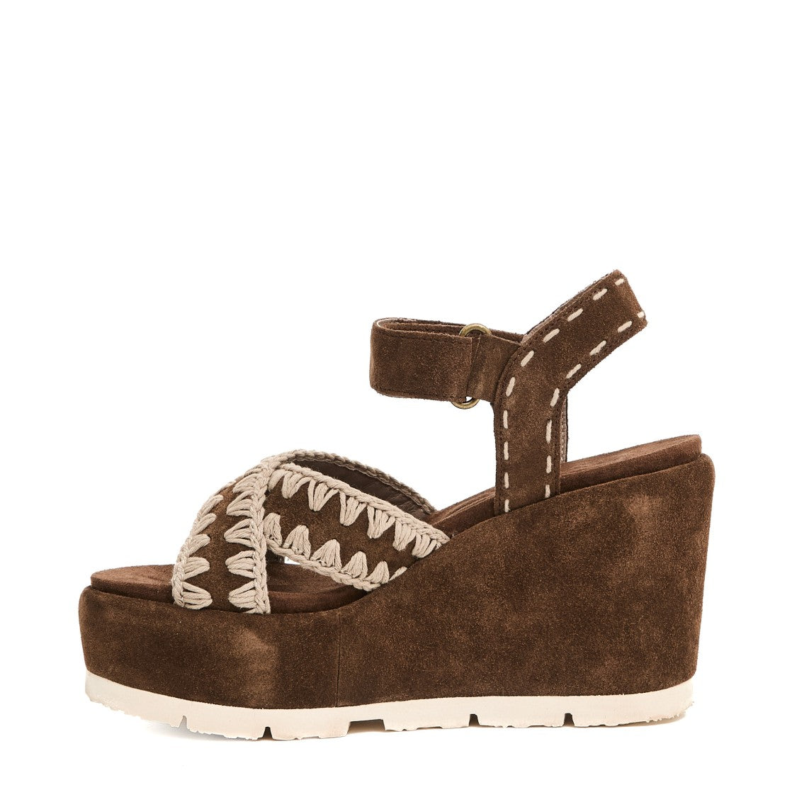 Mou Wedge Sandal With Crisscross Strap
