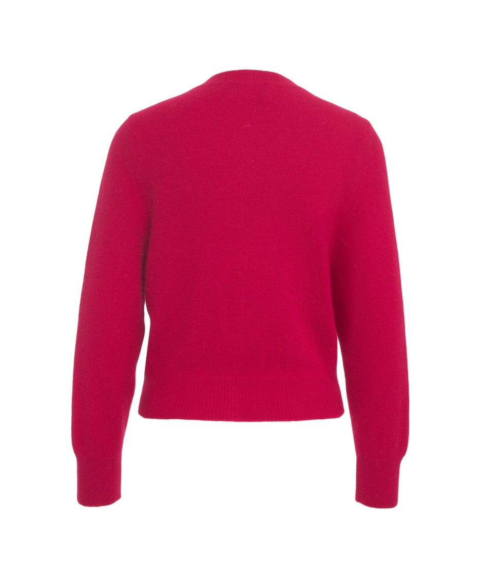 Solotre Wool Cardigan With Round Neckline