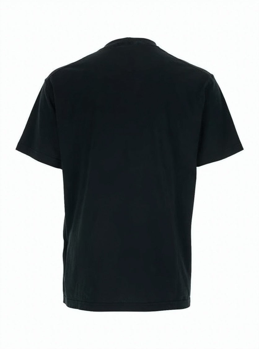 Stone Island Relaxed Fit Black Cotton T-Shirt