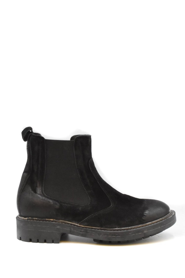 Moma Black Leather Boots