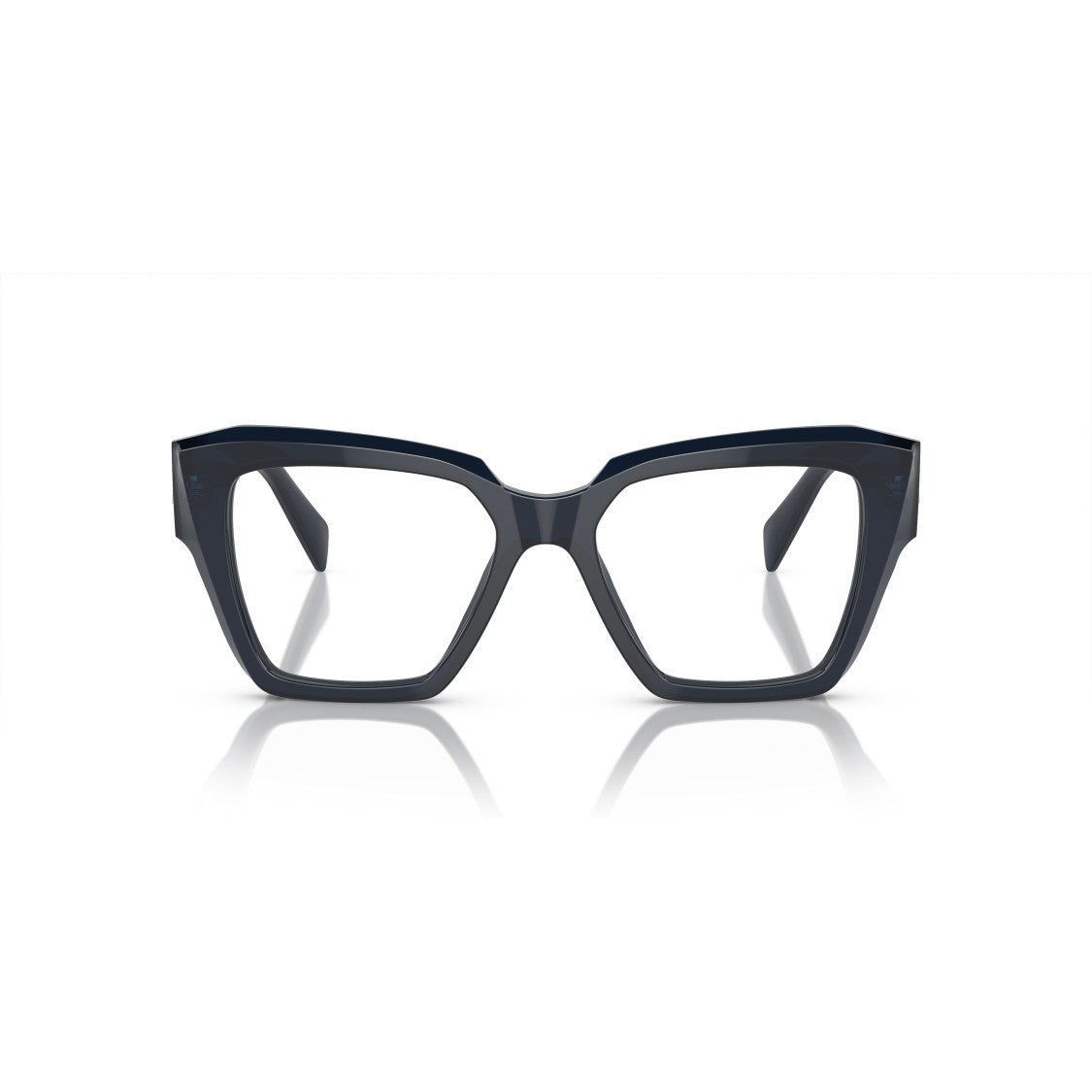 Prada 0Pr 09Zv Oversized Blue Acetate Eyeglasses