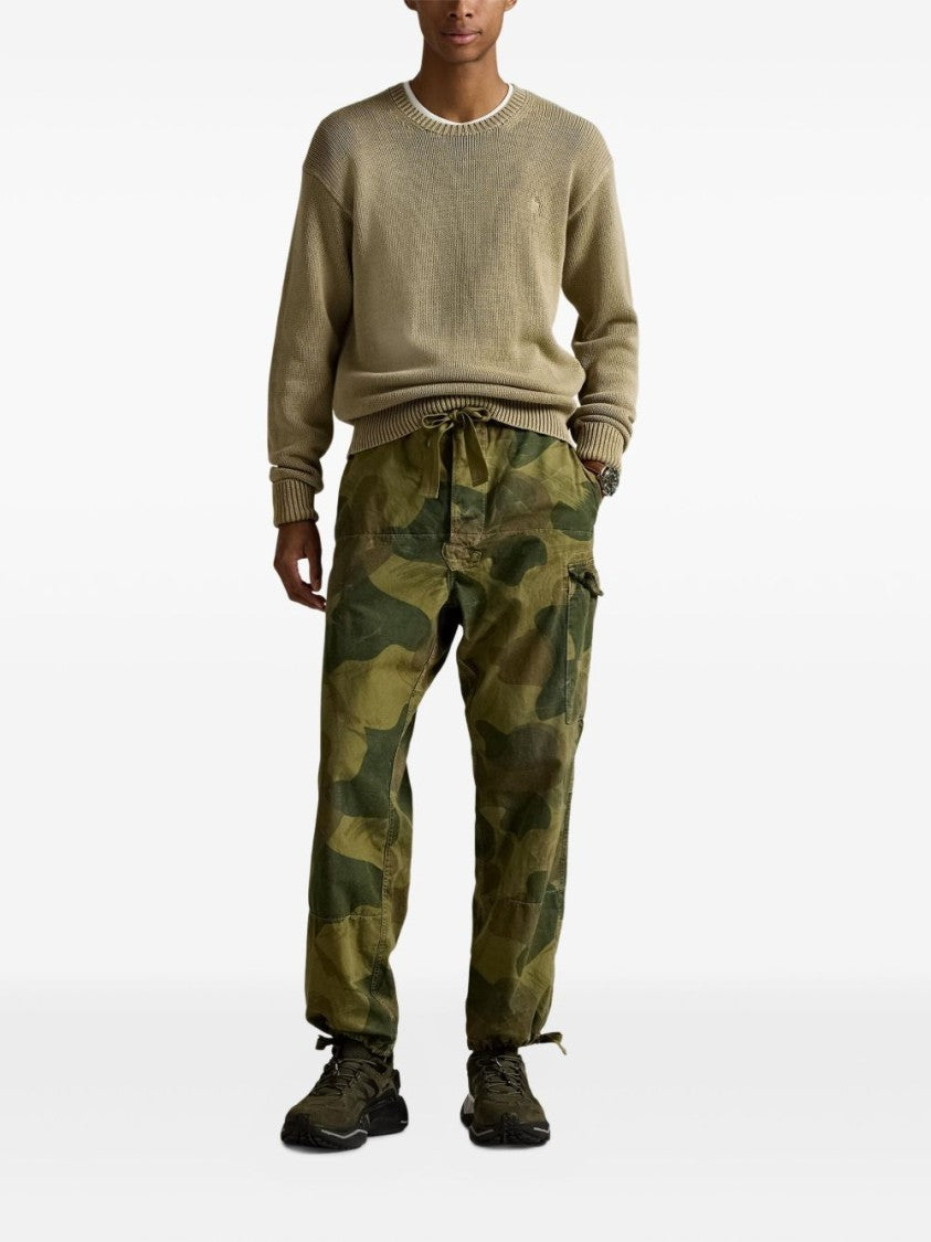 Polo Ralph Lauren Classic Crew Neck Sweater With Embroidered Logo