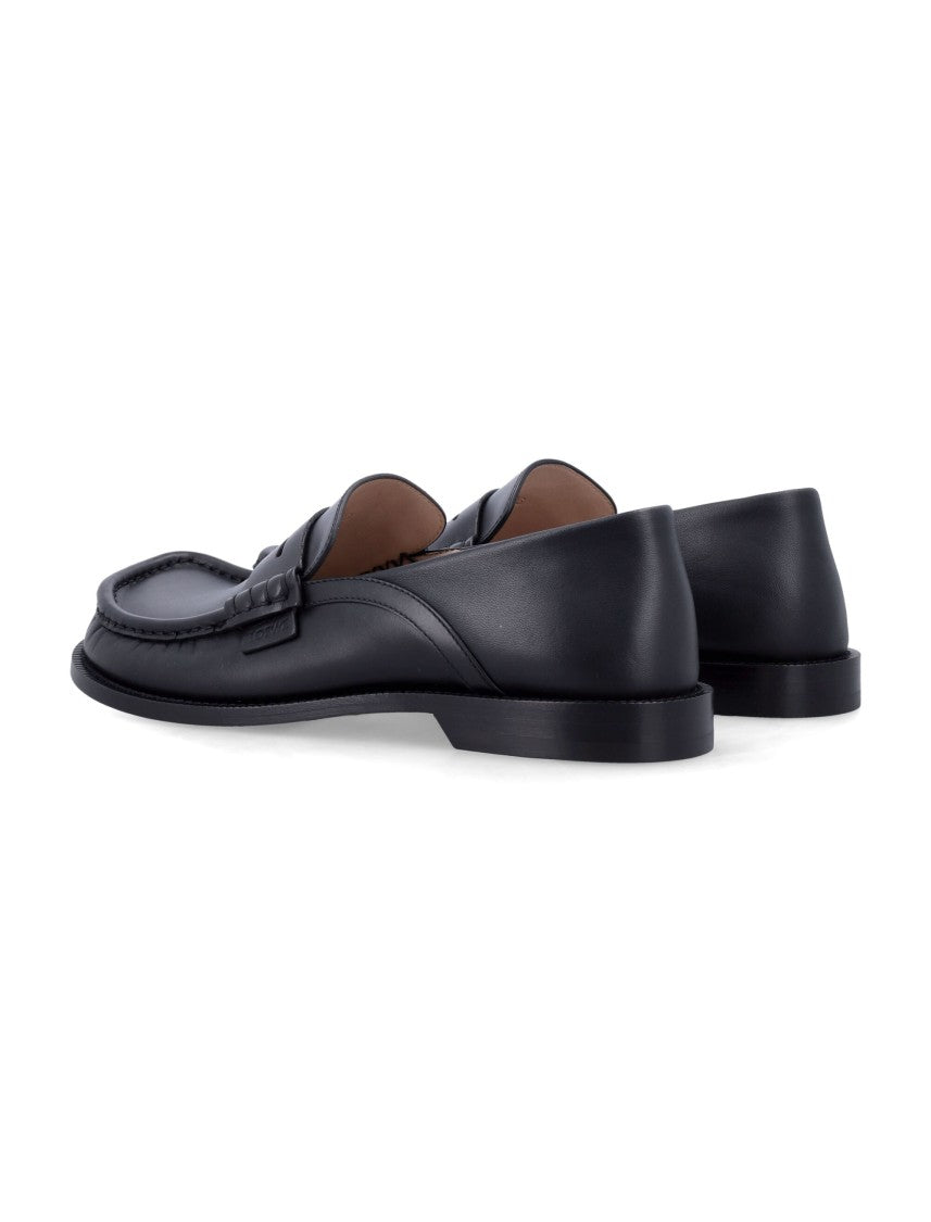 Loewe Campo Flap Loafer In Waxy Calfskin