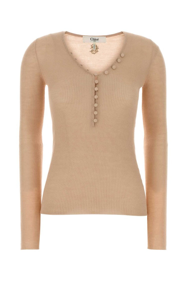 Chloé Pink Wool T-Shirt