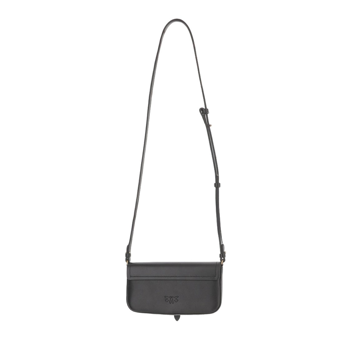 Pinko Structured Leather Bag With Flap Closure