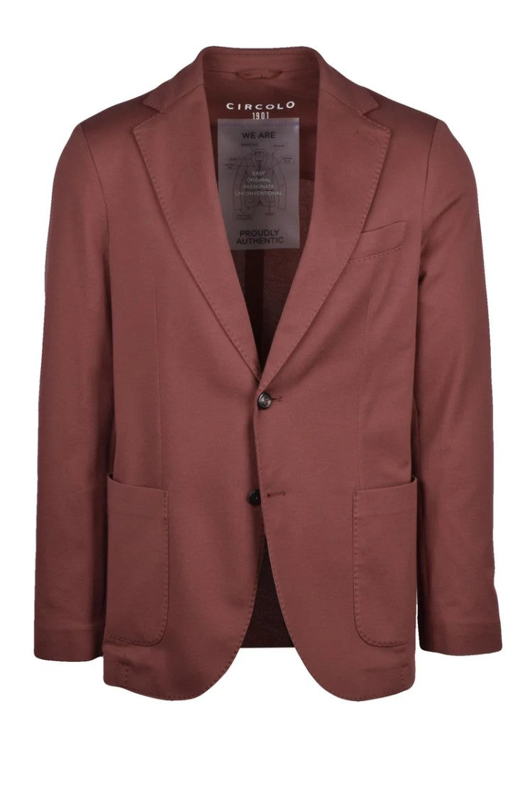 Circolo 1901 Cotton Stretch Jacket - Brown
