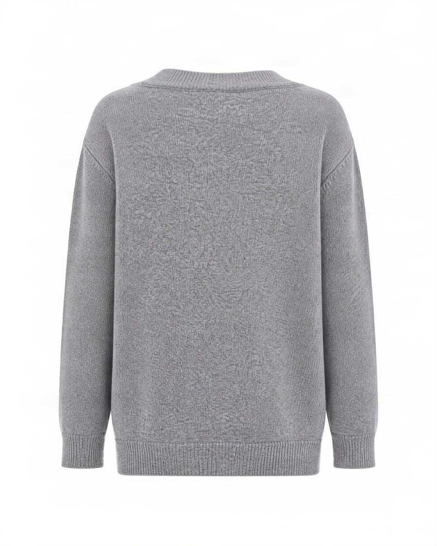 Fiorucci V-Neck Merino Wool Cashmere Sweater