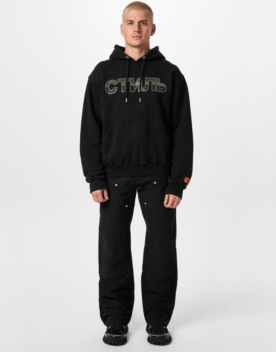 Heron Preston Ctnmb Strass Logo Hoodie