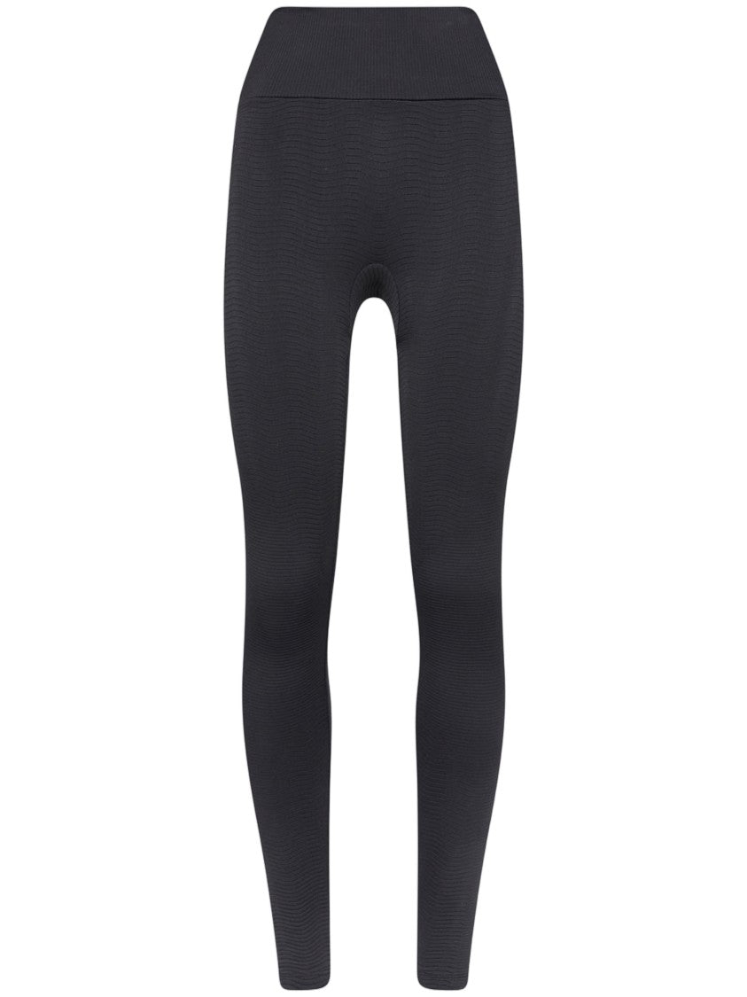Wolford Wellness Leggings High-Waisted Ribbed Texture Leggings