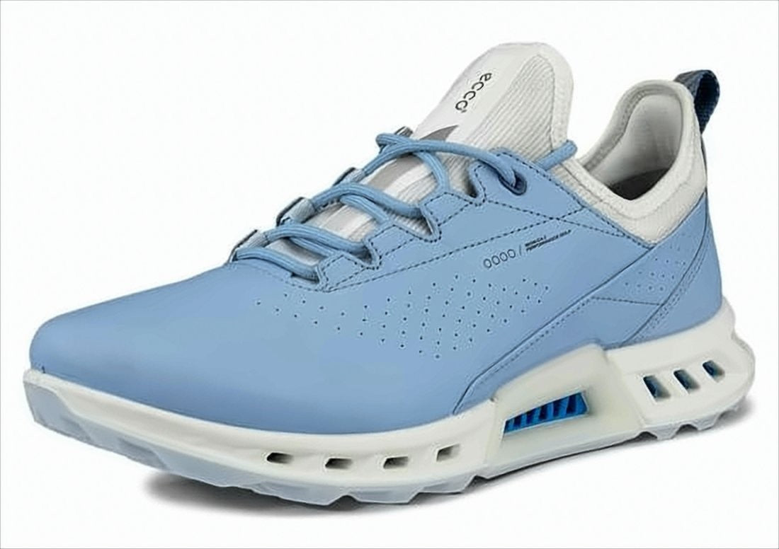 Ecco Soft Blue Leather Sneakers