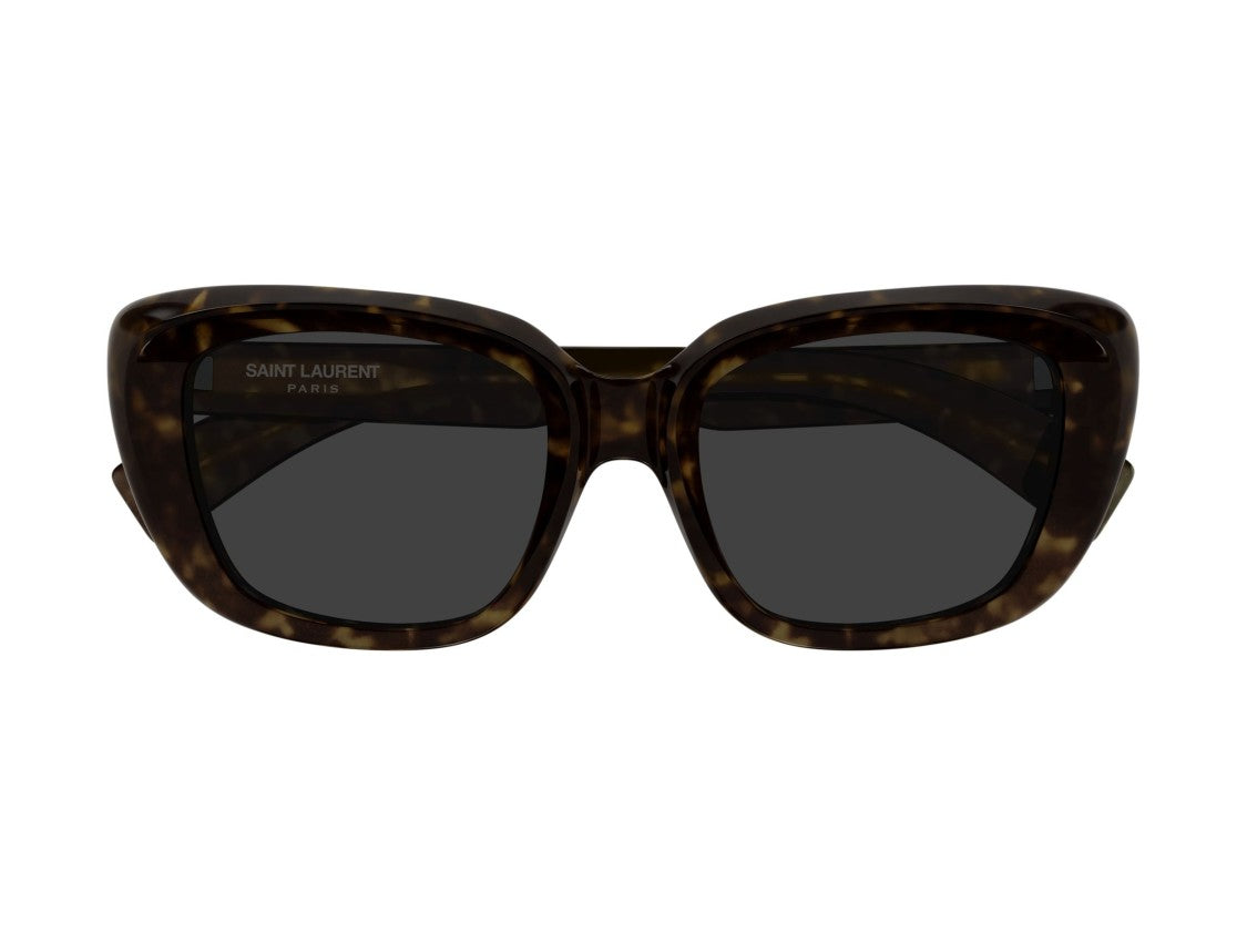 Saint Laurent Sl 857 Bold Tortoiseshell Oversized Square Sunglasses