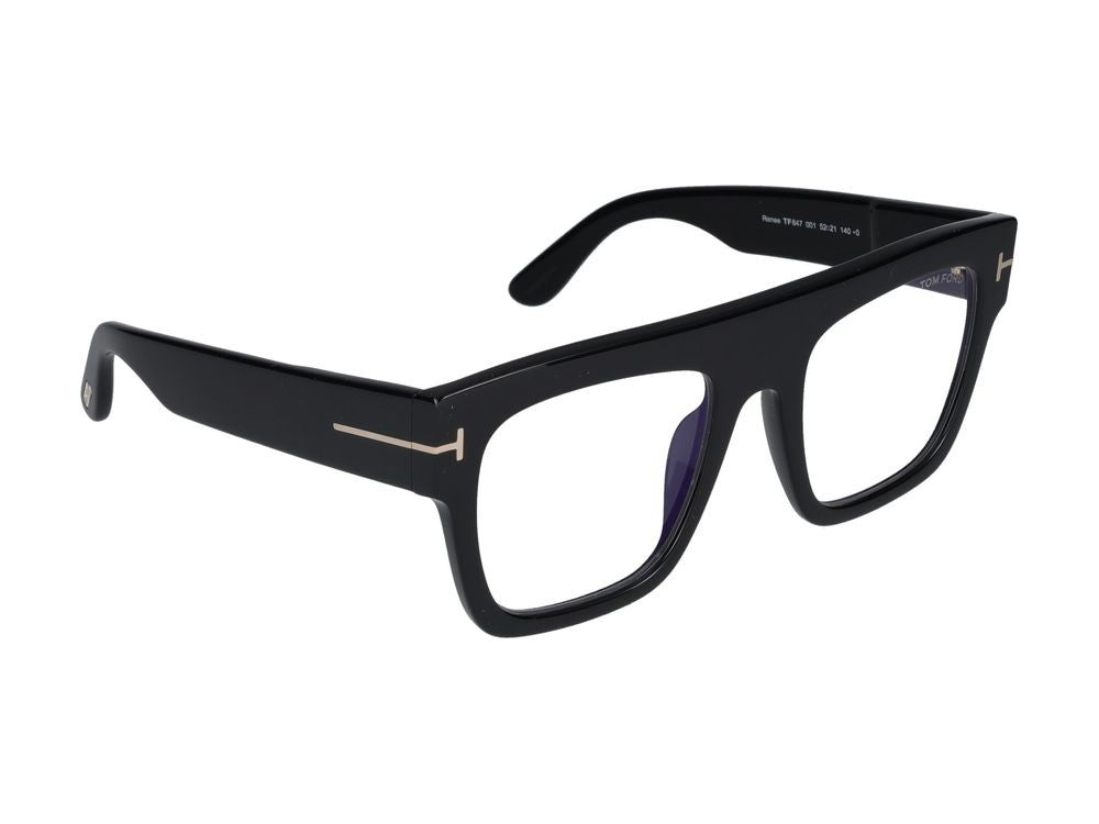 Tom Ford Black Oversized Square Sunglasses