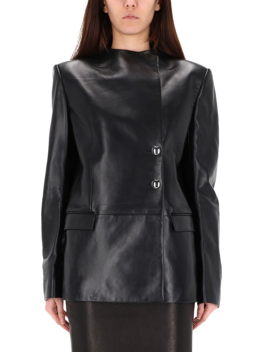 Khaite Elona Lamb Leather Jacket